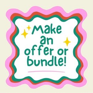 Hi! Make an offer or bundle for shipping discount!